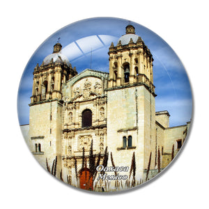 Mexico St. Domingo Guzman Temple Oaxaca 3D Fridge Magnet Crystal Glass