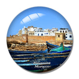 Morocco Essaouira Ramparts 3D Fridge Magnet Crystal Glass