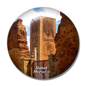 Morocco Hassan Tower Rabat 3D Fridge Magnet Crystal Glass