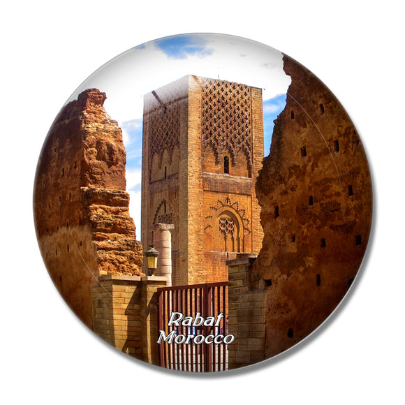 Morocco Hassan Tower Rabat 3D Fridge Magnet Crystal Glass