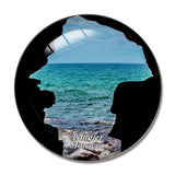 Morocco Hercules Cave Tangier 3D Fridge Magnet Crystal Glass