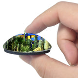 Morocco Jardin Majorelle Marrakech 3D Fridge Magnet Crystal Glass