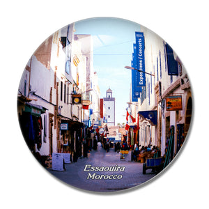 Morocco Medina of Essaouira 3D Fridge Magnet Crystal Glass