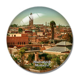 Morocco Medina of Marrakech 3D Fridge Magnet Crystal Glass