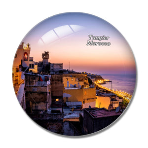 Morocco Medina of Tangier 3D Fridge Magnet Crystal Glass