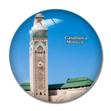 Morocco Square of Mohammed V Casablanca 3D Fridge Magnet Crystal Glass