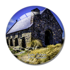 New Zealand Church of the Good Shepherd Lake Tekapo 3D Fridge Magnet Crystal Glass