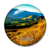 New Zealand Coronet Peak Queenstown 3D Fridge Magnet Crystal Glass