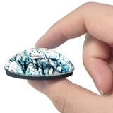 New Zealand Fox Glacier 3D Fridge Magnet Crystal Glass