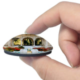 New Zealand Hamilton Gardens 3D Fridge Magnet Crystal Glass