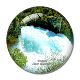 New Zealand Huka Falls Taupo 3D Fridge Magnet Crystal Glass