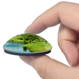 New Zealand Lake Rotorua Rotorua 3D Fridge Magnet Crystal Glass