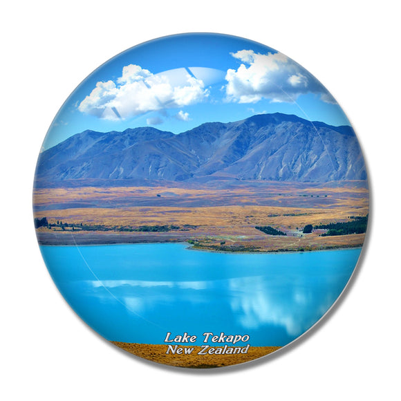 New Zealand Lake Tekapo 3D Fridge Magnet Crystal Glass