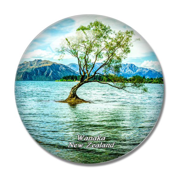 New Zealand Lake Wanaka 3D Fridge Magnet Crystal Glass