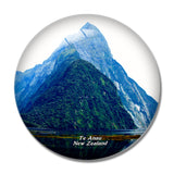 New Zealand Milford Sound Te Anau 3D Fridge Magnet Crystal Glass