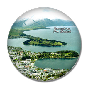 New Zealand Queenstown Hill 3D Fridge Magnet Crystal Glass