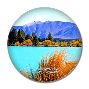 New Zealand Queenstown 3D Fridge Magnet Crystal Glass