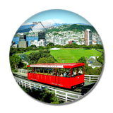 New Zealand Wellington Cable Car 3D Fridge Magnet Crystal Glass