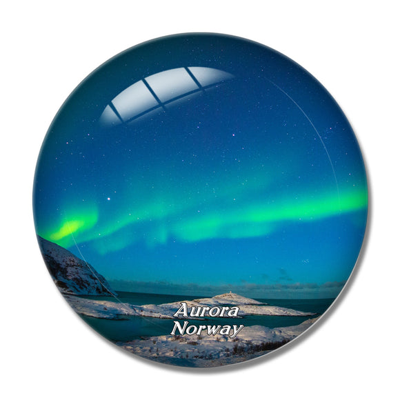 Norway Aurora 3D Fridge Magnet Crystal Glass