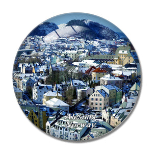 Norway Fjellstua Viewpoint 3D Fridge Magnet Crystal Glass