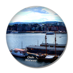 Norway Oslo 3D Fridge Magnet Crystal Glass