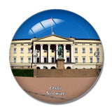 Norway Royal Palace Oslo 3D Fridge Magnet Crystal Glass