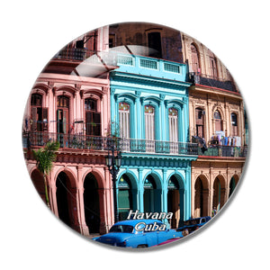 Old Town Havana Cuba 3D Fridge Magnet Crystal Glass