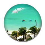 Palm Beach Aruba 3D Fridge Magnet Crystal Glass