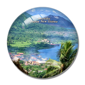 Papua New Guinea Port Moresby Nature Park 3D Fridge Magnet Crystal Glass