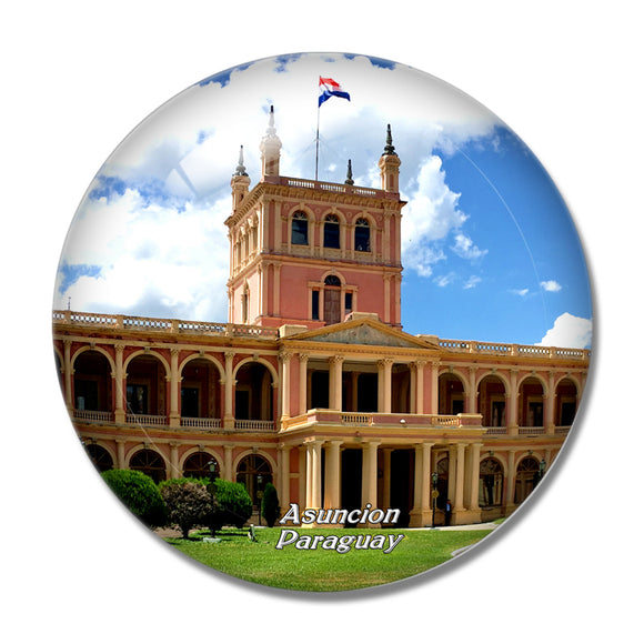 Paraguay Asuncion .png 3D Fridge Magnet Crystal Glass