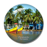 Paramaribo Suriname.png 3D Fridge Magnet Crystal Glass