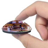 Paro Dzong Bhutan 3D Fridge Magnet Crystal Glass