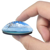 Pereybere Beach Mauritius 3D Fridge Magnet Crystal Glass