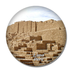 Peru Huaca Pucllana Lima 3D Fridge Magnet Crystal Glass