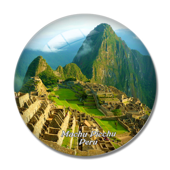 Peru Machu Picchu 3D Fridge Magnet Crystal Glass