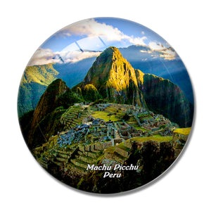 Peru Machu Picchu 3D Fridge Magnet Crystal Glass