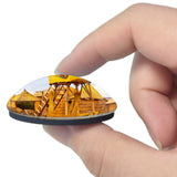 Peru Uros Floating Islands Puno 3D Fridge Magnet Crystal Glass