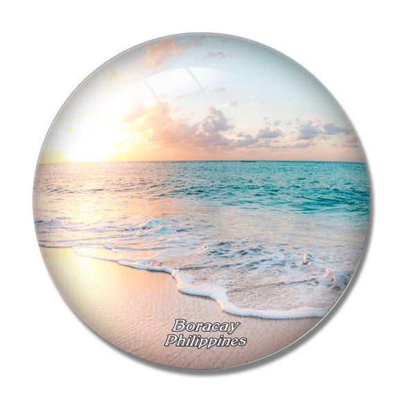 Philippines Friday Beach Boracay 3D Fridge Magnet Crystal Glass