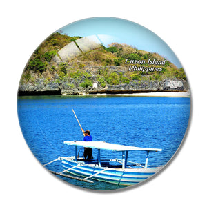 Philippines Luzon Island 3D Fridge Magnet Crystal Glass