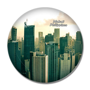 Philippines Makati 3D Fridge Magnet Crystal Glass