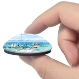 Philippines Puka Beach Boracay 3D Fridge Magnet Crystal Glass