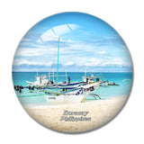 Philippines Puka Beach Boracay 3D Fridge Magnet Crystal Glass