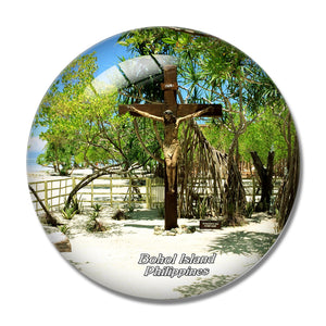 Philippines Virgin Island Bohol Island 3D Fridge Magnet Crystal Glass