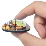 Poland Castle Square Warsaw 3D Fridge Magnet Crystal Glass