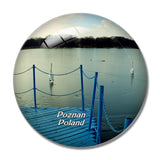 Poland Malta Lake Poznan 3D Fridge Magnet Crystal Glass