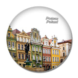 Poland Old Market Square Poznan 3D Fridge Magnet Crystal Glass