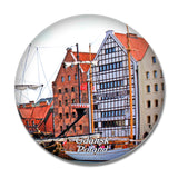 Poland Old Town Gdansk 3D Fridge Magnet Crystal Glass