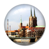 Poland Old Town Wroclaw 3D Fridge Magnet Crystal Glass