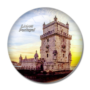 Portugal Belem Tower Lisbon 3D Fridge Magnet Crystal Glass