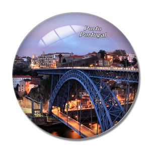 Portugal Bridge of Dom Luis I Porto 3D Fridge Magnet Crystal Glass